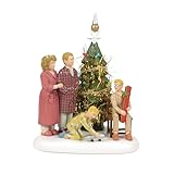 Department 56 A Christmas Story Village Accessories The Family Opens Their Gifts Lit Figurine, 4.32 Inch, Multicolor