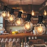 💡【Sicher und langlebig & Zuverlässigkeit】- Die G40 äußere Lichterkette ist langlebig und langlebig und ist mit wetterfesten Premium-Kabeln ausgestattet. Das Kabel ist aus Gummi, flexibel und dicker als ein herkömmliches Kabel. Dauerhafter Draht kann das ganze Jahr über standhalten. Solider 20AWG-Drahtkern im Inneren, um zu verhindern, dass die LED-Lichterketten nach längerer Verwendung überhitzen. hat die led Licht String sicher, geringen Stromverbrauch, hohe Helligkeit.