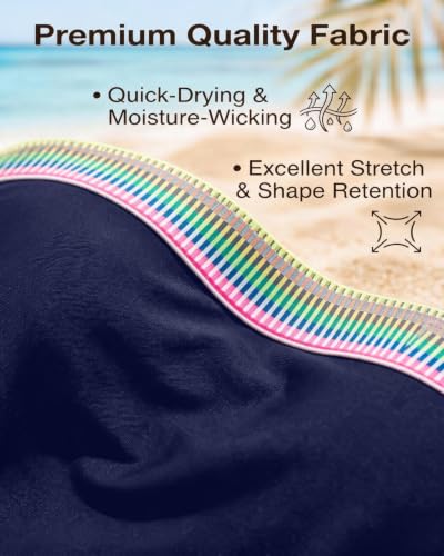 Image of Daci Women Strapless Tankini Tummy Control 2 Piece Bandeau Swimsuit