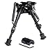 TW TWOD Rifle Bipod 6-9 Inch Adjustable Spring Return Picatinny & Swivel-Stud Sniper Hunting Bipod with Mount Adapter