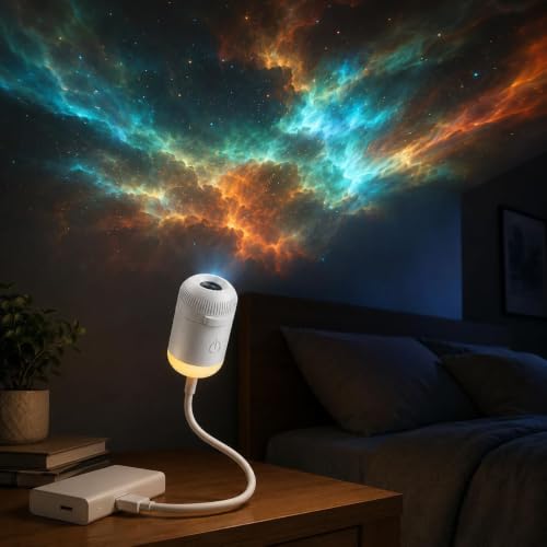 Fruhrer 2-in-1 Galaxy Projector Night Light - Image 2
