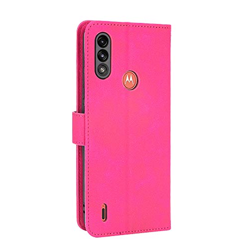 GOGME Leather Folio Cover per Motorola Moto E7