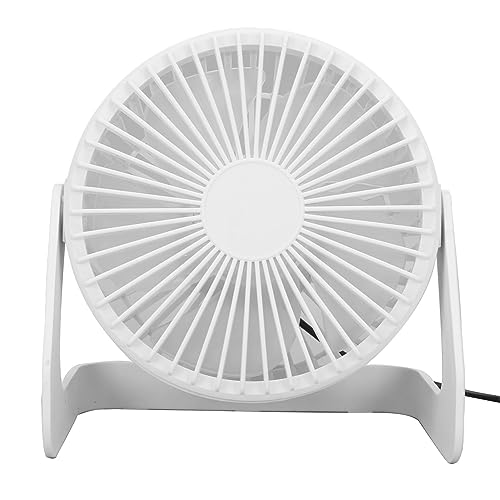Jectse Ventilador de Escritorio USB, Ventilador de Mesa de Escrito Portátil, Ajuste de 360 ​​Grados, Mini Pequeño Pero Potente, de Mesa Silenciosa Para