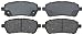 Raybestos PGD1454AC Professional Grade Ceramic Disc Brake Pad Set