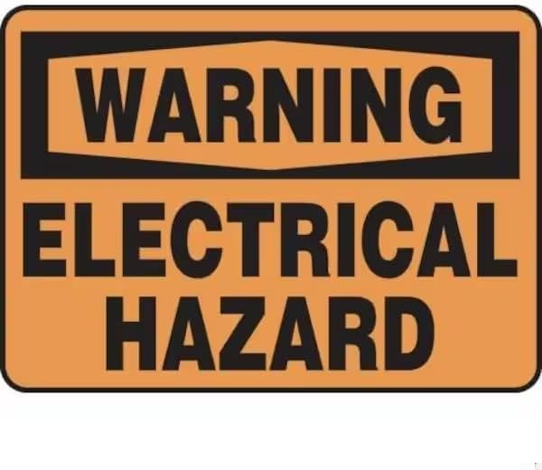 WARNING SAFETY SIGN ELECTRICAL HAZARD, Mfr: FRMELC329XP-A