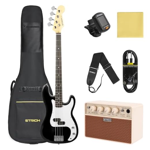 STRICH SPB-S10 P Bass - Juego para principiantes, color negro