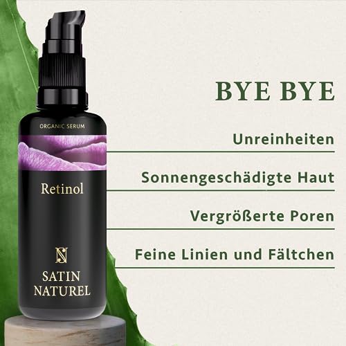 Retinol-Serum SatinNaturel BIO Retinol Serum hochdosiert 100ml