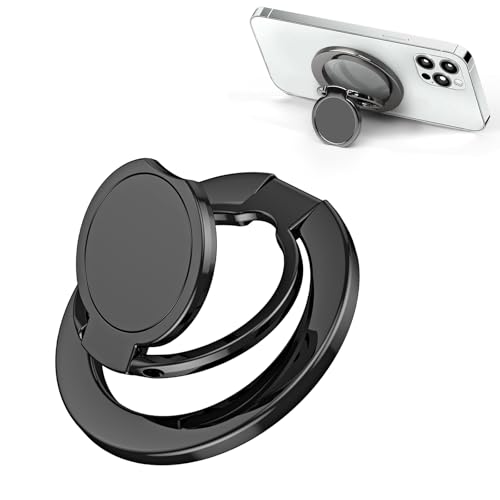 Soporte de anillo de teléfono para Magsafe: soporte para teléfono móvil compatible con Mag Safe rotación de 360°, anillo magnético para funda de teléfono autoadhesivo, para iPhone, Huawei, Samsung
