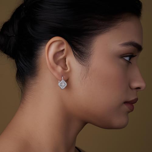 LeCalla 925 Sterling Silver Leverback Drop Earrings Lightweight Bohemia Teardrop Drop Dangle Earring for Women2