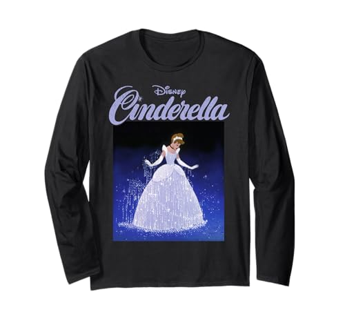 T-shirt manches longues Cendrillon Disney imprimé vintage pour femme