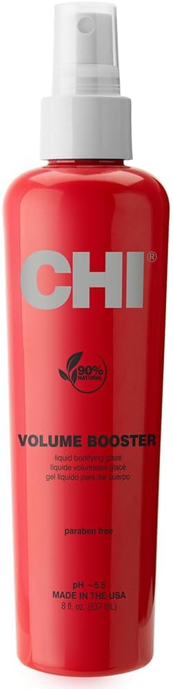 CHI Volume Booster Liquid Bodifying Glaze, Flexible Hold For Volume, Body, & Thicker-Looking Hair, Sulfate & Paraben-Free, 8 Oz