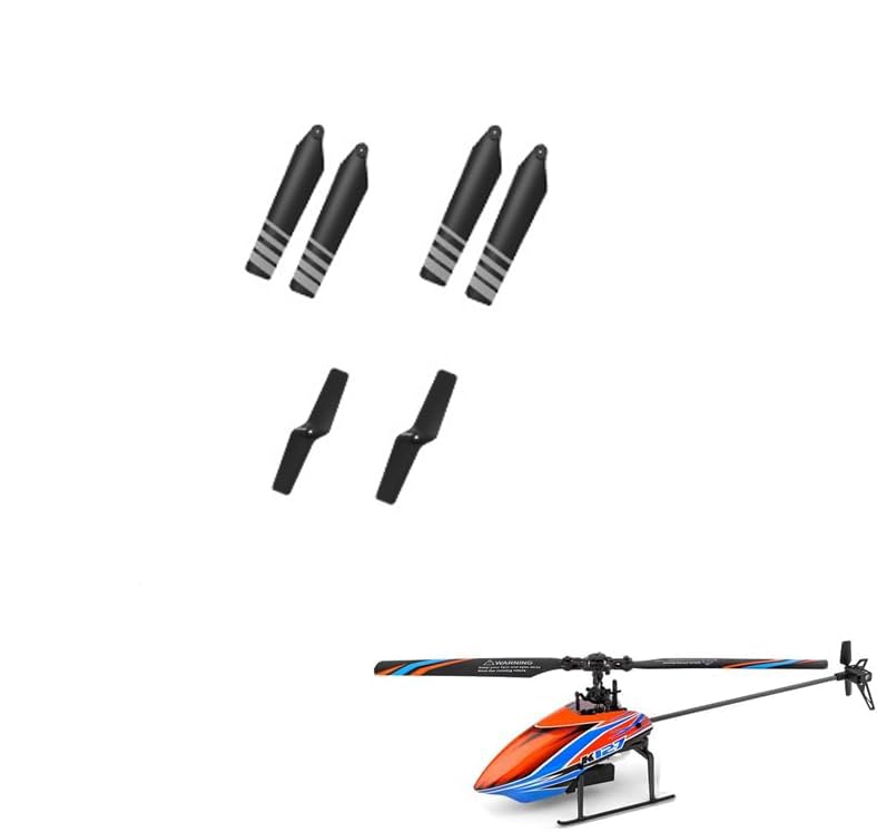 WDDSPSH 2 Pairs of Main Rotor Blades for RC Helicopter C138 C190 C189 C186 C032 C123 C129 V2 K127 K170 (K127)