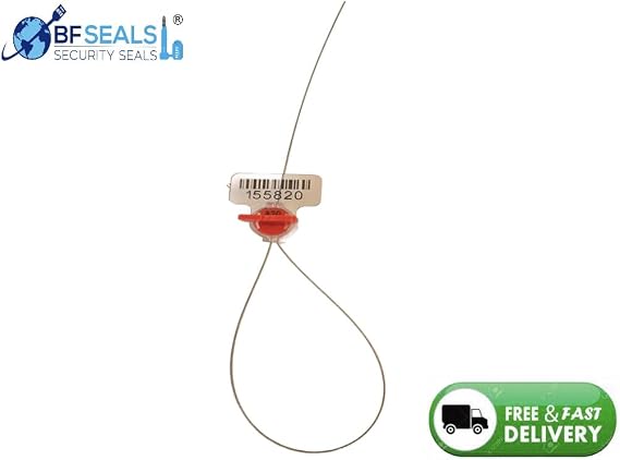 Roto Ratchet Utility Meter Twist Seal, 1000 pcs. Red, Anti Tamper, Correlative Numbered and Barcode, Adjustable, High Electric, Gas, Padlock Seal, Free and Quick Delivery from USA.