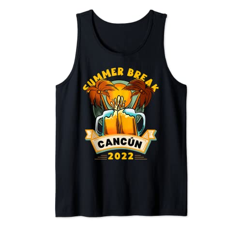 Cancún México Souvenir Gift Primavera Verano Vacaciones Vacaciones Camiseta sin Mangas
