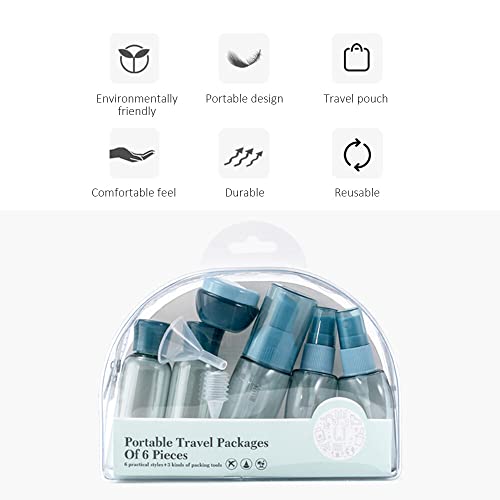 Conjunto de garrafas de viagem de 9 peças Recipientes de tamanho de viagem Frascos de higiene Frasco