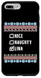 Lina Nice Naughty Christmas Name Funny