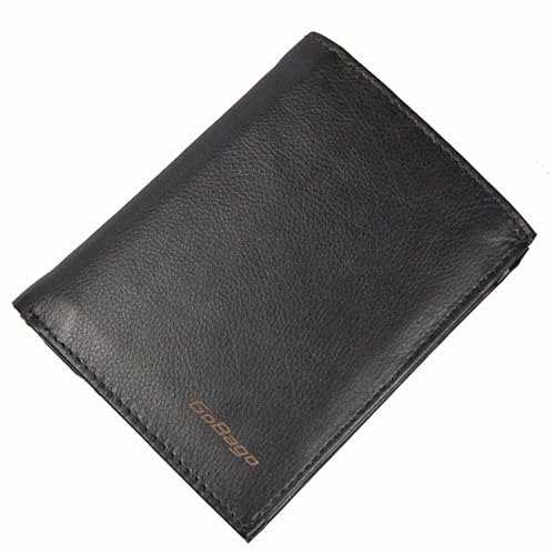 Étui de voyage RFID en cuir noir porte-passeport et carnet de vaccination