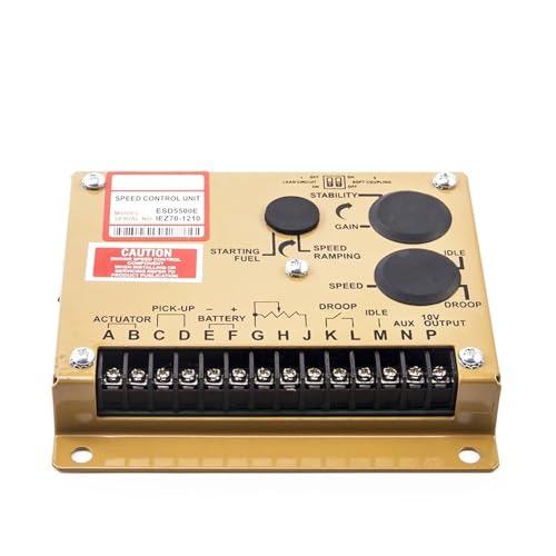 Gobernador motor ESD5500E controla velocidad de generador inestable