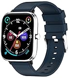 Smartwatch Herren Android Fitnessuhr mit Whatsapp Funktion Jungen Kinder Sportuhr Fittnessarmbanduhr Männer Fitness Tracker Schrittzähler Pulsuhren Laufuhr Digital Armbanduhr Fitness Uhr Blau