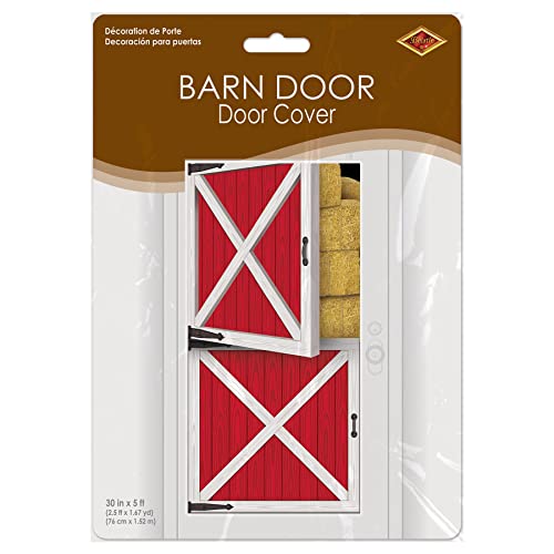 Image of Beistle 54663 Barn Door Cover, 30-Inch by 5-Feet, Multicolor
