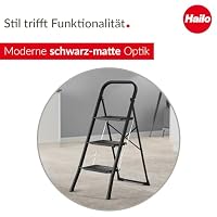 Hailo K44 StandardLine Klapptritt 3-stufig bis 2,69 m Arbeitshöhe, Schwarz – Ansicht 3