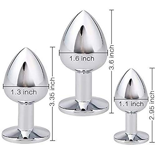 3 peças de aço inoxidável em forma redonda para treinar kits de joias de luxo Boultt Pl'ugs têm uma