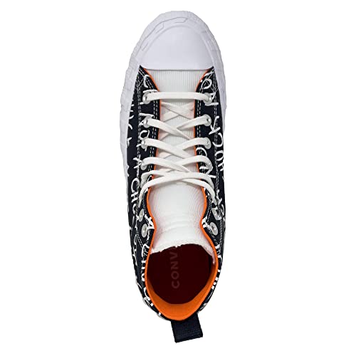 Converse Converse Men's Street Utility UNT1TL3D Sneaker (Black/White/Bold Mandarin, us_Footwear_Size_System, Adult, Men, Numeric, Medium, Numeric_7)