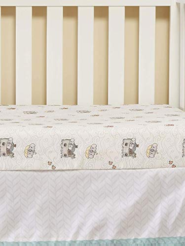 Everyday Kids Precious Moments Noah’s Ark 4 Pc Crib Bedding For Boys Nursery Set Includes Baby Bed Quilt, Fitted Sheet, Dust Ruffle And Diaper Stacker With Sweet Images Of Elephants And Giraffes #TOP1