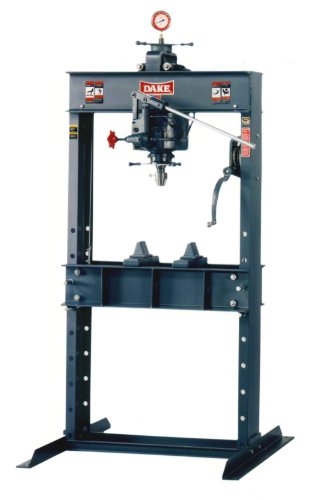 Dake 75H Model Hand Operated H-Frames Hydraulic Press, 75 Ton Capacity, 55