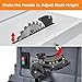 Table Saw 10 Inch, 15 Amp 5000RPM Powerful Tablesaw With Stand & Protective Cover, 36 X 25 Inch Tabletop Saw 90° Cross Cut & 0-45° Bevel Cut, Adjustable Depth, for Woodworking