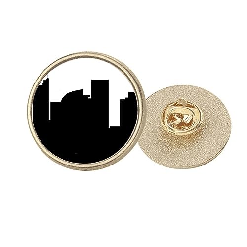 Broche Sydney Harbour Bridge ronde dorée pour sublimer vos tenues de soirée et du quotidien