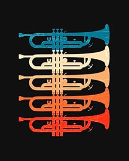 Trumpet Notebook: Trumpet Gift for People Who Love to Play the Trumpet - Colorful Trumpet Illustration Cover Design for Trumpet Players - Blank Lined Journal or Notebook
