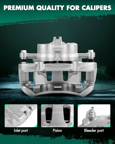 Image of SCITOO - Front Left Disc Brake Caliper Assembly w /Bracket For Nissan Model - For D21 1992-1994,For Frontier 1998-2004,For Pickup 1995-1997 19B1673