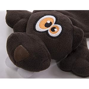 Flattie brown beaver ultrasonic silent squeaker dog toy 58519 large   cucciolini doodles