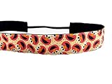 Elmo headband. Nonslip sports headband. 7/8' width. Handmade in the USA.