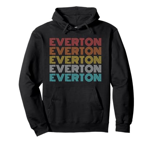 Everton retro vintage Sudadera con Capucha