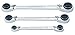 Westward 4NZJ6 Ratcheting Wrench Set, QuadBox, 12Pt, 12 Pc