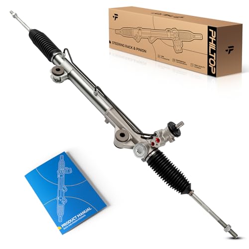 PHILTOP Power Steering Rack and Pinion Compatible with Ford F-150 2004-2008 4.6L 5.4L RWD, F-150 2005-2008 4.2L RWD, Lincoln Mark LT 2006-2008 5.4L RWD, Hydraulic Rack and Pinion Replace 22-277