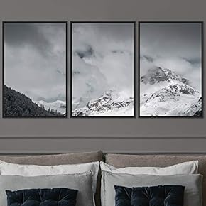 signwin 3 Piece Framed Canvas Wall Art Snow...