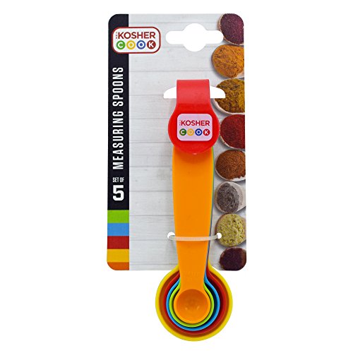 Multicolor Measuring Spoons - 5 Piece Set for Precise Cooking and Baking