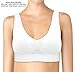 4-Pack Women's Seamless Wireless Cooling Unpadded Comfort Bra (2 Pieces White, 1 Piece Black, 1 Piece Nude, XX-Large)