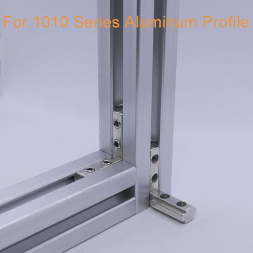 Qijintrid 2525-BLACK-12-JC-FBA Sets 1010 Series Aluminum Extrusion L-Shape Inside Corner Connectors,12Pcs 1010 Extruded Aluminum Profile L Bracket thumb #3