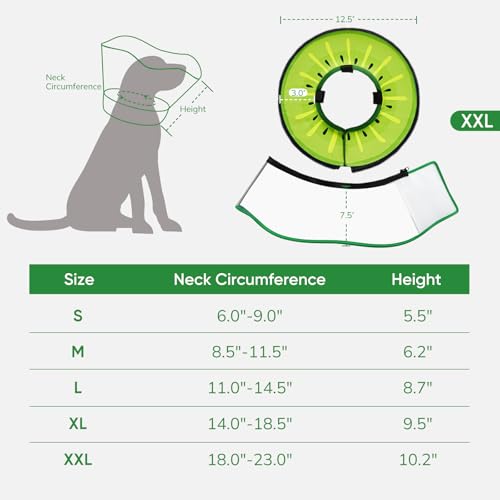 Image of Supet Sponge Dog Cone Collar Stop Licking After Surgery, Dog Donut Collar