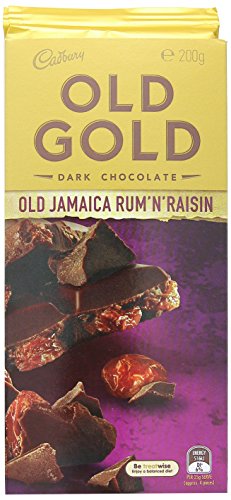 Candy Cadbury Old Gold Jamaica Rum and Raisin Dark Chocolate 180g