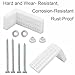 BE-TOOL 1 Set Standing Bidets Mounting Screw Kit, Toilet Fixing Set Cover Cap and Extension Plug, Mounting Set for Standing Toilets Standing Bidets and Bathroom Shelves (A)