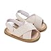 Lavender1 Baby Weiche Sohle Sandalen Baby Sandalen Kleinkind Krabbelschuhe Babyschuhe Lauflernschuhe Rutschfest Gummisohle für Kleinkind Jungen Mädchen (Weiß,6-12 Monate)
