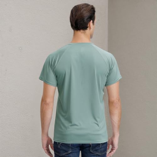 Image of Corna Men's Short Sleeve T-Shirts, Lightweight Men's Workout Shirt, UPF 50+ Sun Protection Athletic Dry Fit Shirts for Men