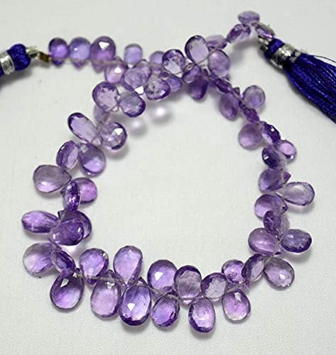 Perles améthyste briolettes haut de gamme LKBEADS en quartz violet pour bijoux de prestige