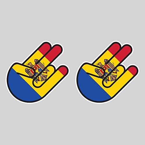 Two Pack Moldovan Shocker Sticker Die Cut Decal Self Adhesive Vinyl Moldova MDA MD Made in USA