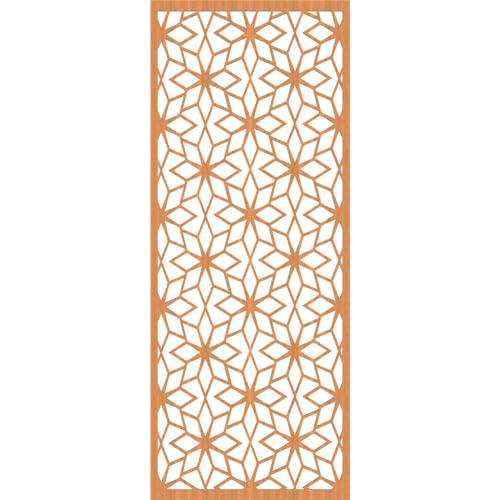 Image of Lake Decorative Pierced Fretwork Wood Wall Panels, 23 3 /8 inchW x 59 3 /8 inchH x 1 /4 inchT, Cherry